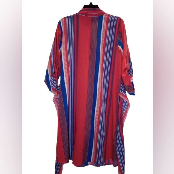 Speed Control New York Womens Size 2x striped long dress plus size long sleeve - Picture 2 of 5